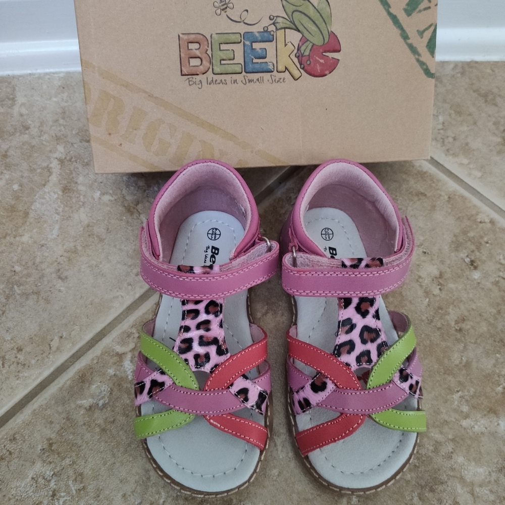 Beeko new with box genuine leather toddler girls s
